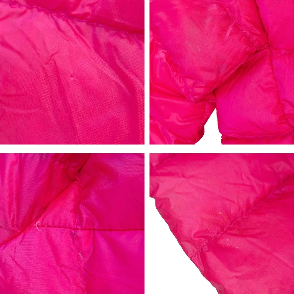 Moncler Girls Hot Pink Longue Saison Down Puffer Jacket Size 10Y 140cm